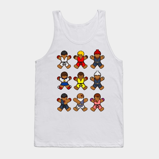 Street Fighter Shotokan Cookies Tank Top by SteamboatJoe